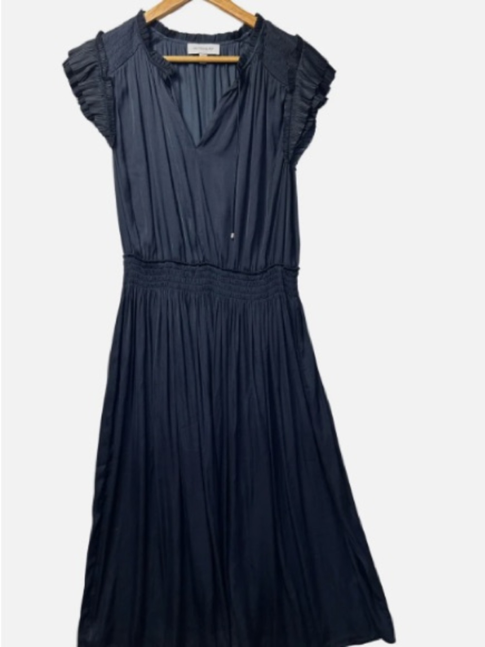Witchery Navy Maxi Dress with Smocked Waist